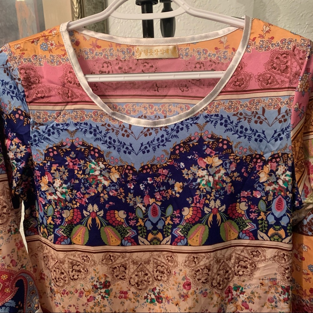 Patterned silk blouse - Picture 2 of 8